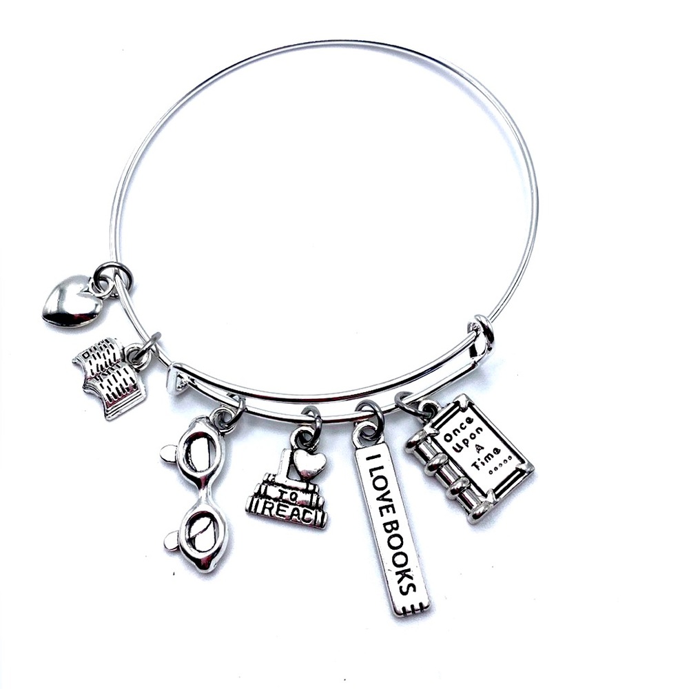 Book Lover Bracelet Love To Read May Be Personalized